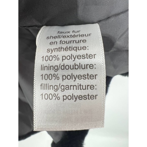 Maurice's black faux fur fully lined button front vest size XL new with tags - Picture 6 of 6